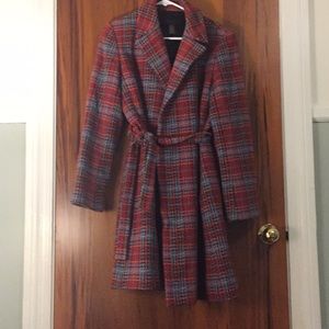 Gorgeous plaid wool limited coat